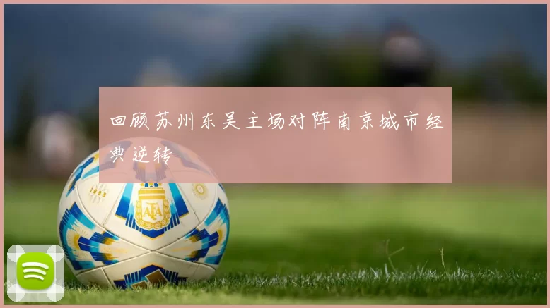 回顾苏州东吴主场对阵南京城市经典逆转